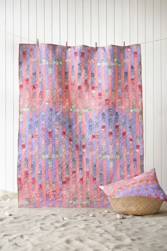 Tilda Patchwork Stoff Baumwolle - Cotton Beach - Coral Teef Coral